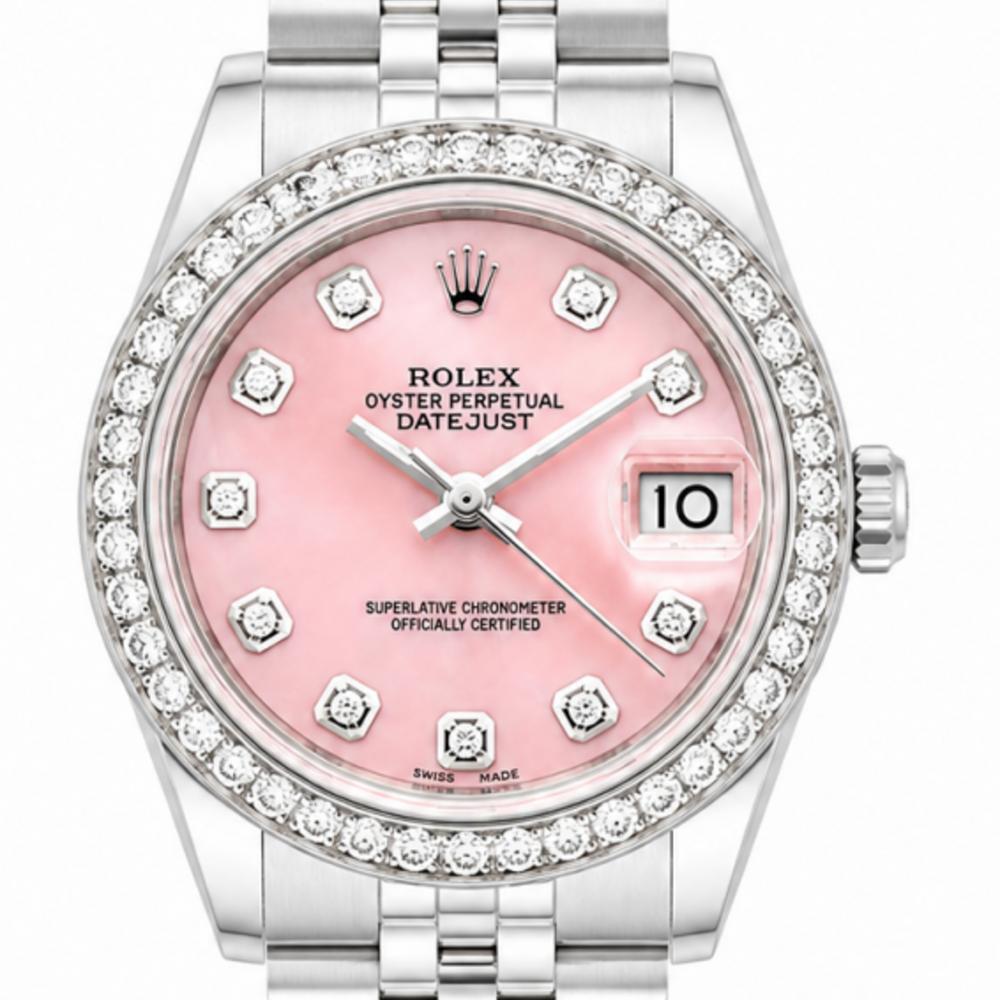 Rolex Datejust 31MM 68274 Pink MOP Dial Watch